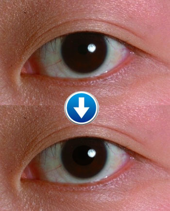 Yeux des lentilles de contact Perspective Noir
